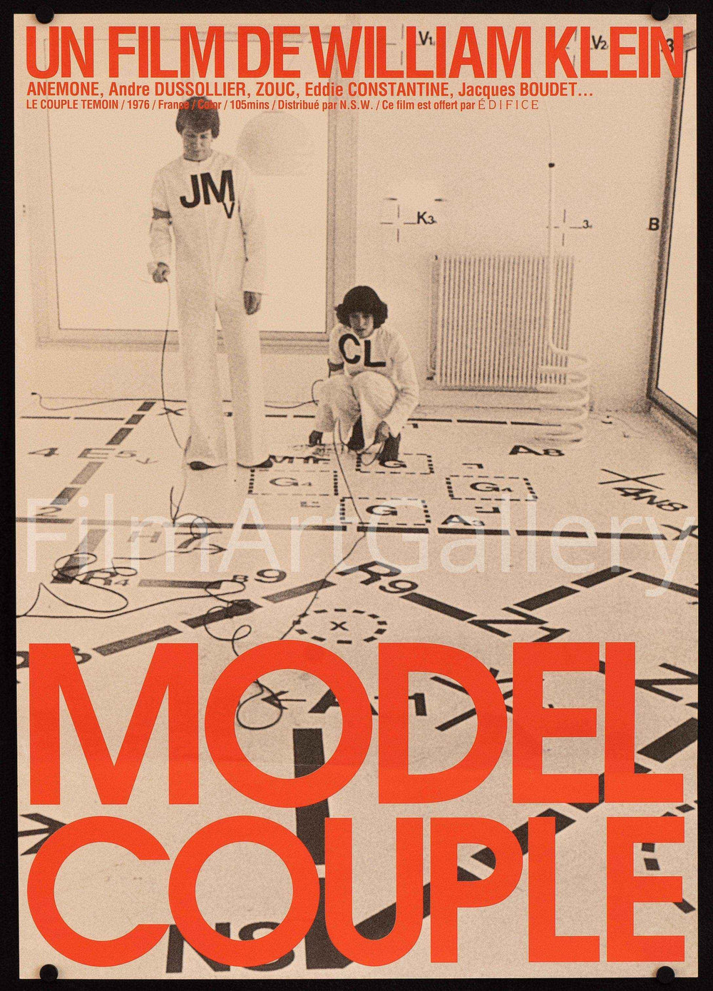 Model Couple (Le Couple Temoin) Original Vintage Movie Poster