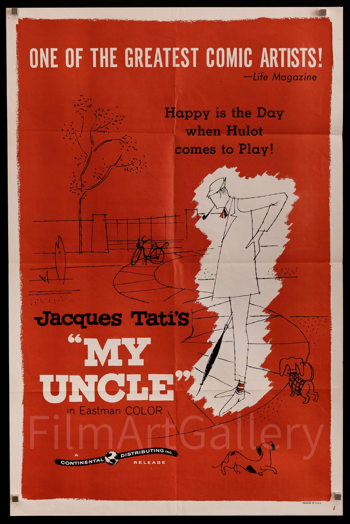 Mon Oncle Original Vintage Movie Poster