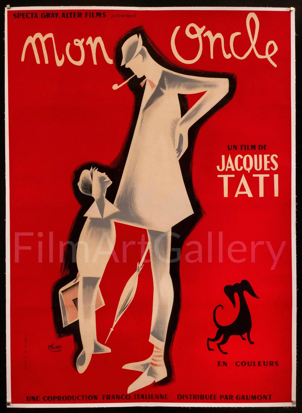 Mon Oncle Original Vintage Movie Poster