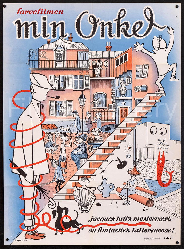 Mon Oncle Original Vintage Movie Poster