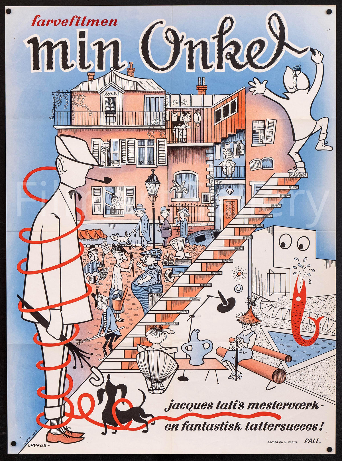 Mon Oncle Original Vintage Movie Poster