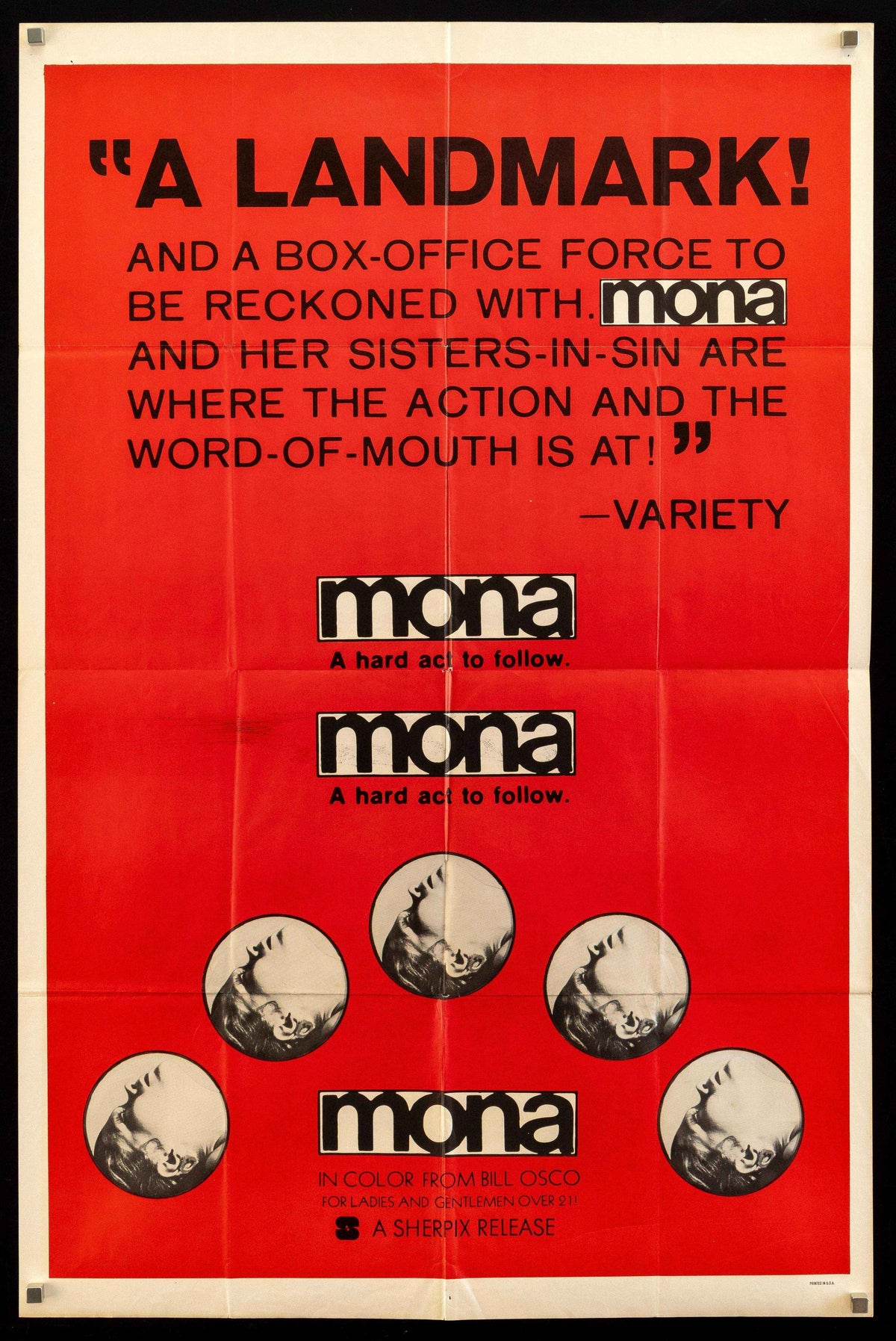 Mona Original Vintage Movie Poster