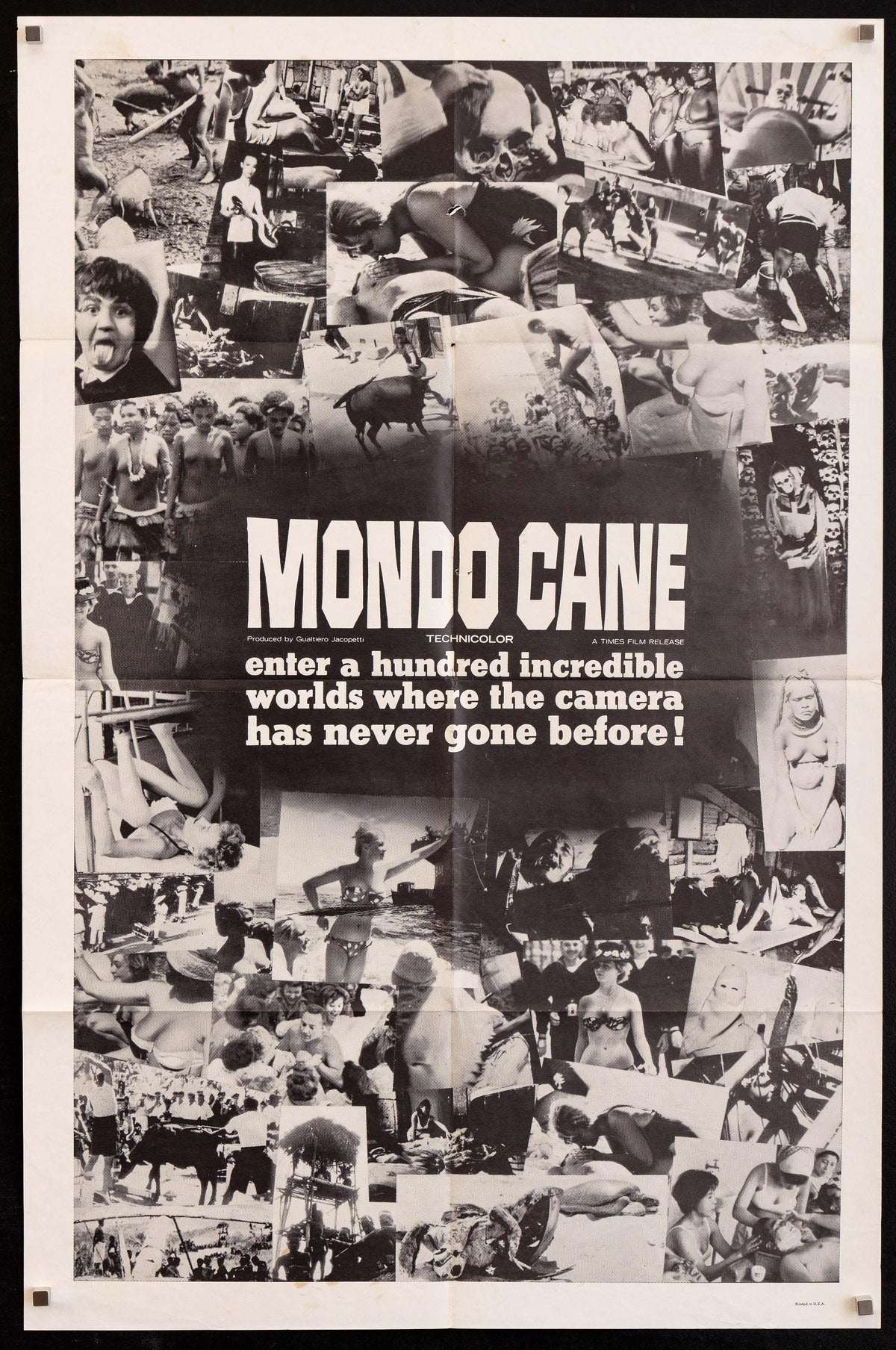 Mondo Cane Original Vintage Movie Poster