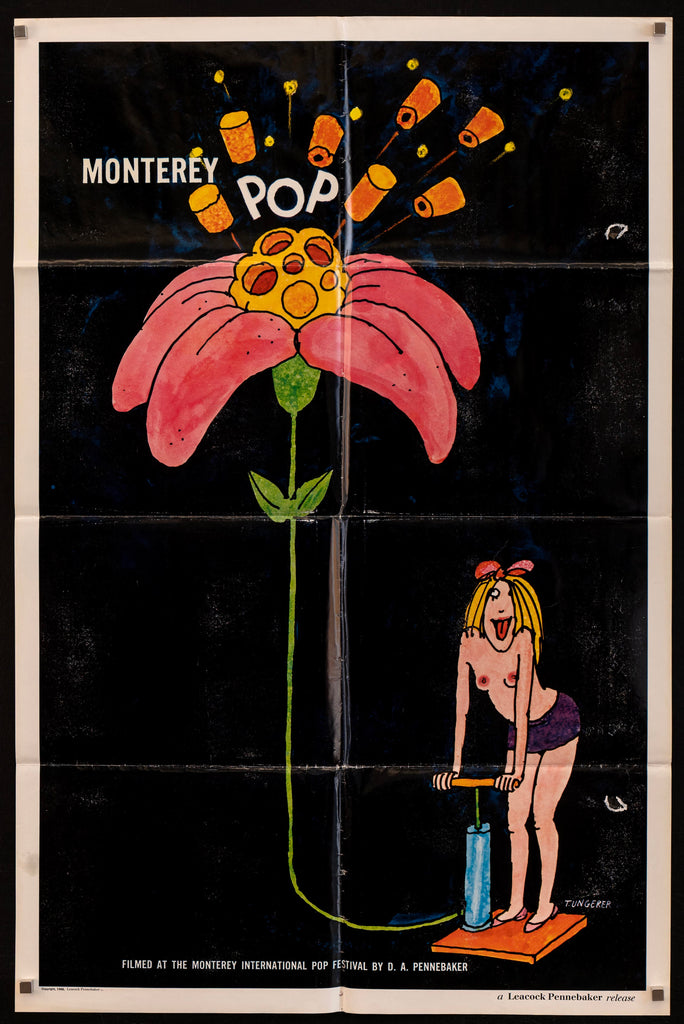 Monterey Pop 1 Sheet (27x41) Original Vintage Movie Poster