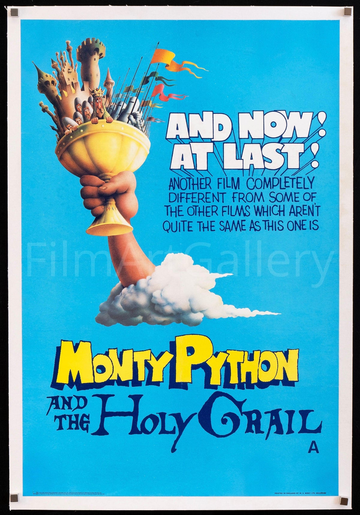 Monty Python and the Holy Grail British Double Crown (20x30) Original Vintage Movie Poster