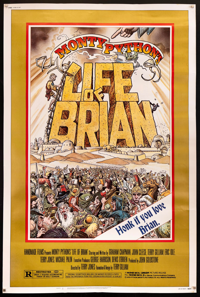 Monty Python's Life Of Brian 40x60 Original Vintage Movie Poster