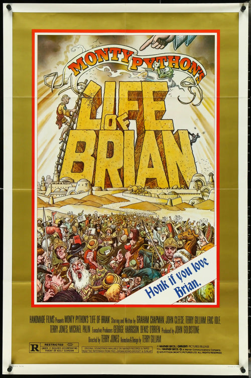 Monty Python's Life Of Brian Original Vintage Movie Poster
