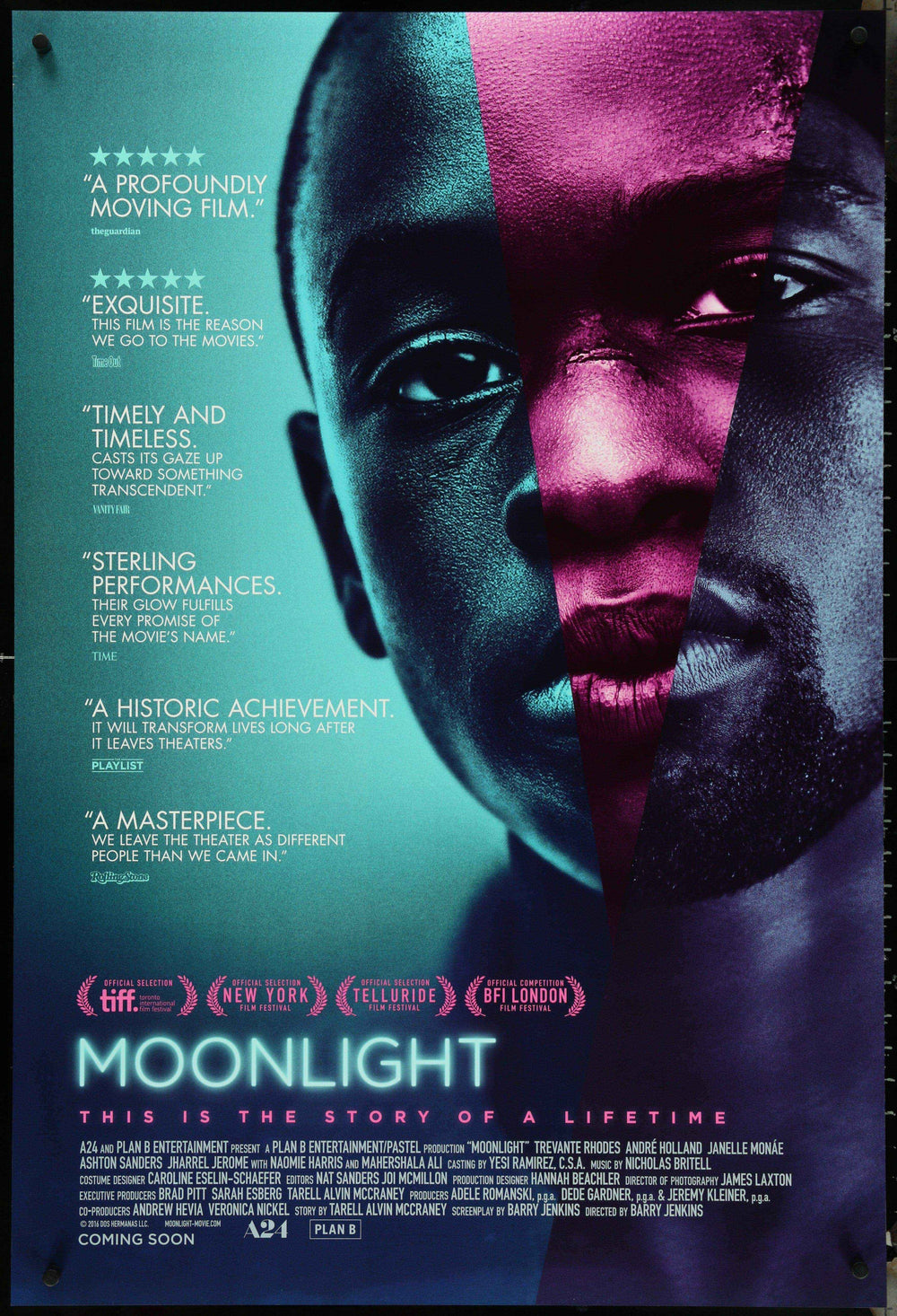 Moonlight Original Vintage Movie Poster
