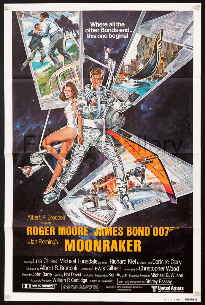 Moonraker Movie Poster 1979 USA 1 Sheet (27x41) 1 Sheet (27x41) Original Vintage Movie Poster