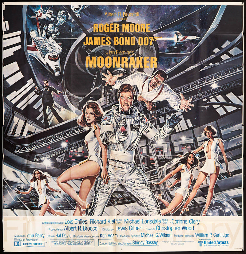 Moonraker Movie Poster British 6 Sheet (81x81) 6 Sheet (81x81) Original Vintage Movie Poster