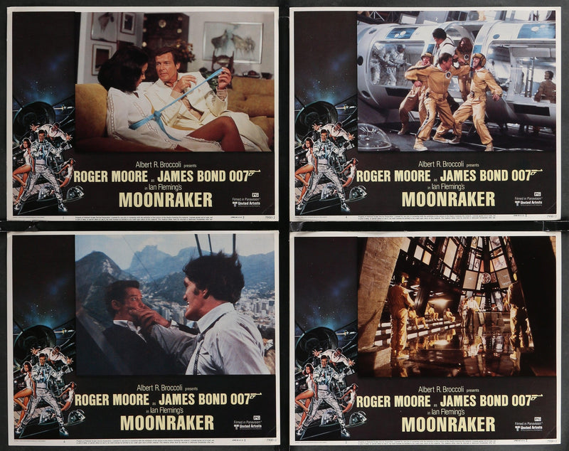 Moonraker Movie Poster USA Lobby Card Set Lobby Card Set (8-11x14) Original Vintage Movie Poster