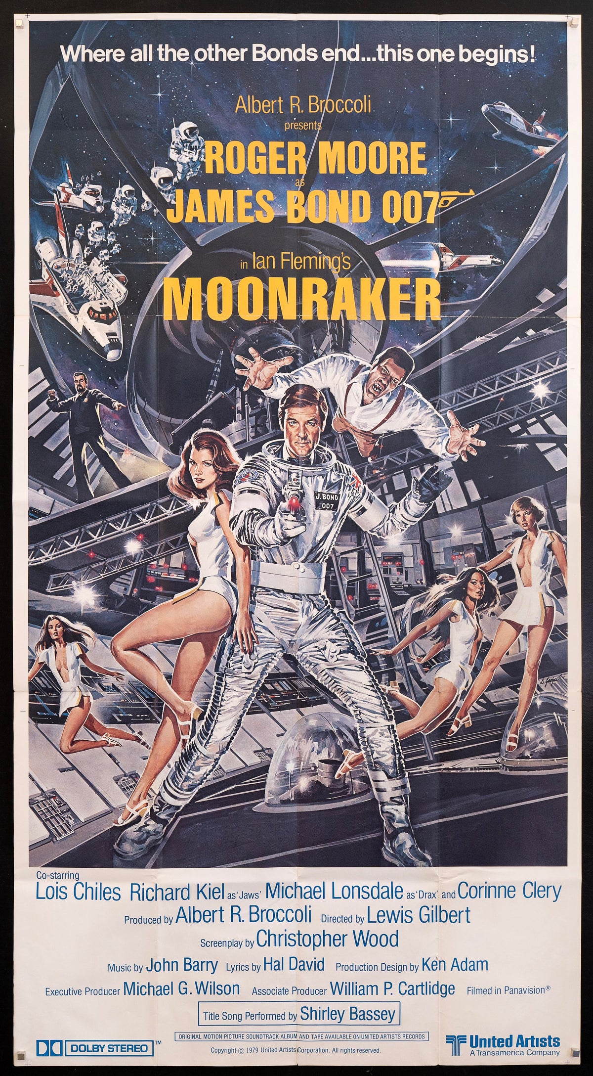 Moonraker 3 Sheet (41x81) Original Vintage Movie Poster