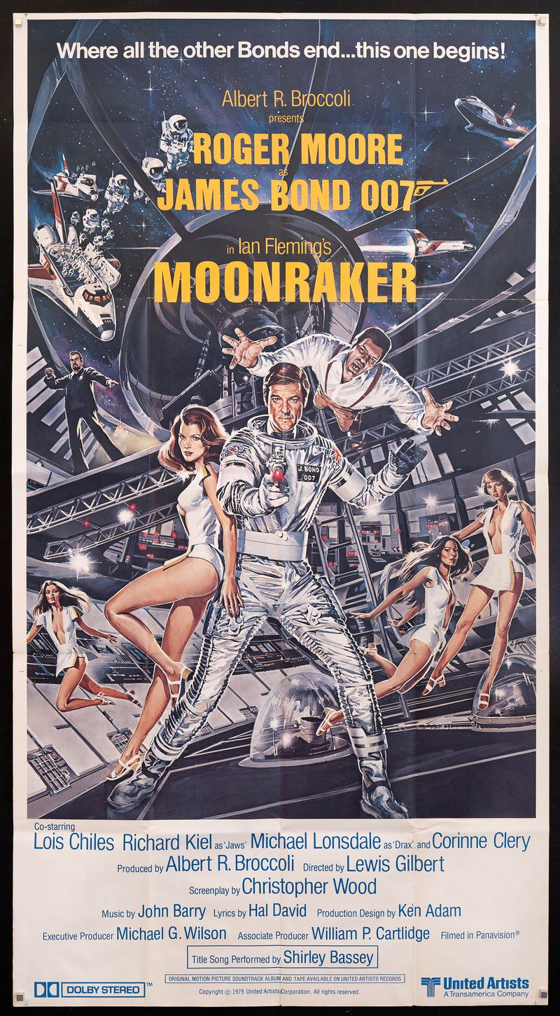 Moonraker Movie Poster 1979 3 Sheet (41x81)