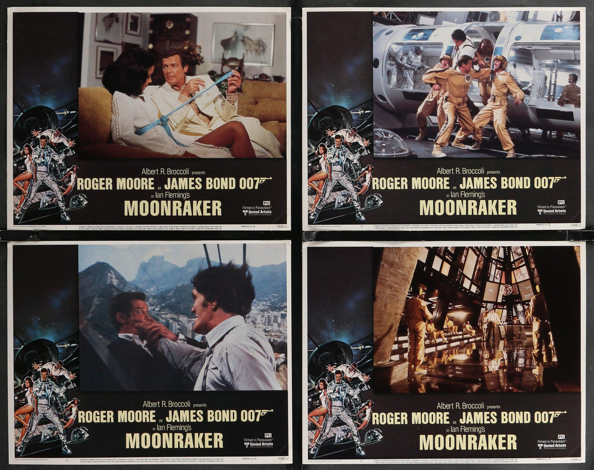 Moonraker Lobby Card Set (8-11x14) Original Vintage Movie Poster