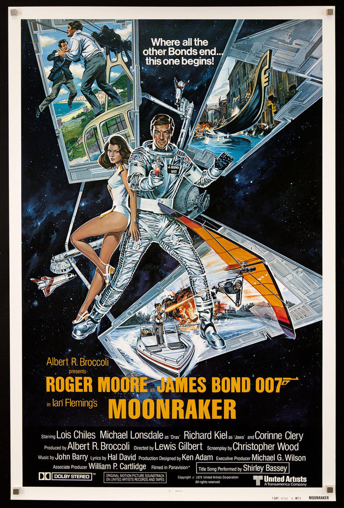 Moonraker Original Vintage Movie Poster