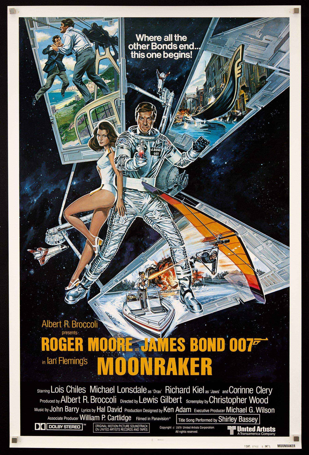 Moonraker Original Vintage Movie Poster