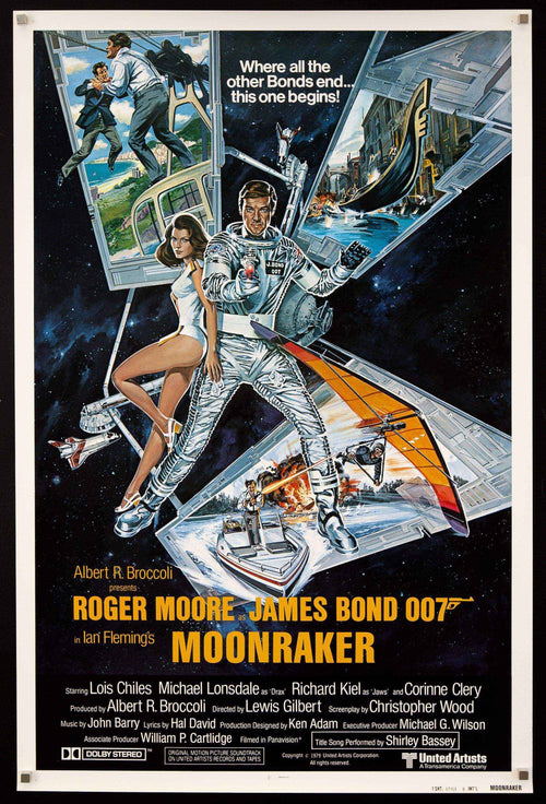 Moonraker Original Vintage Movie Poster