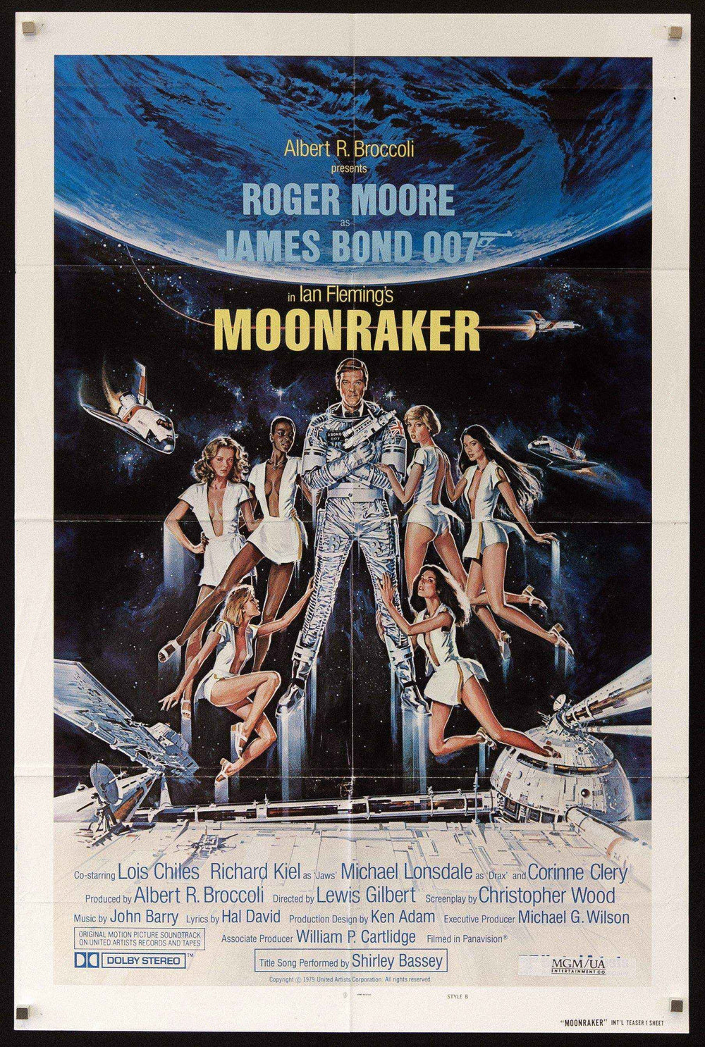 Moonraker Original Vintage Movie Poster