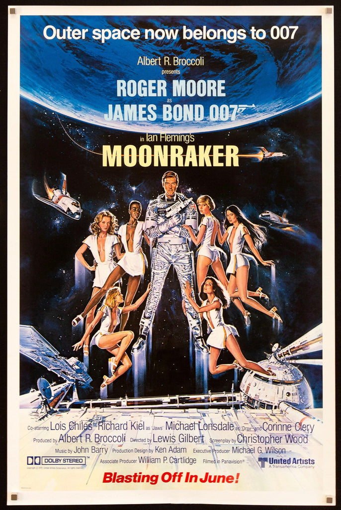 Moonraker Original Vintage Movie Poster