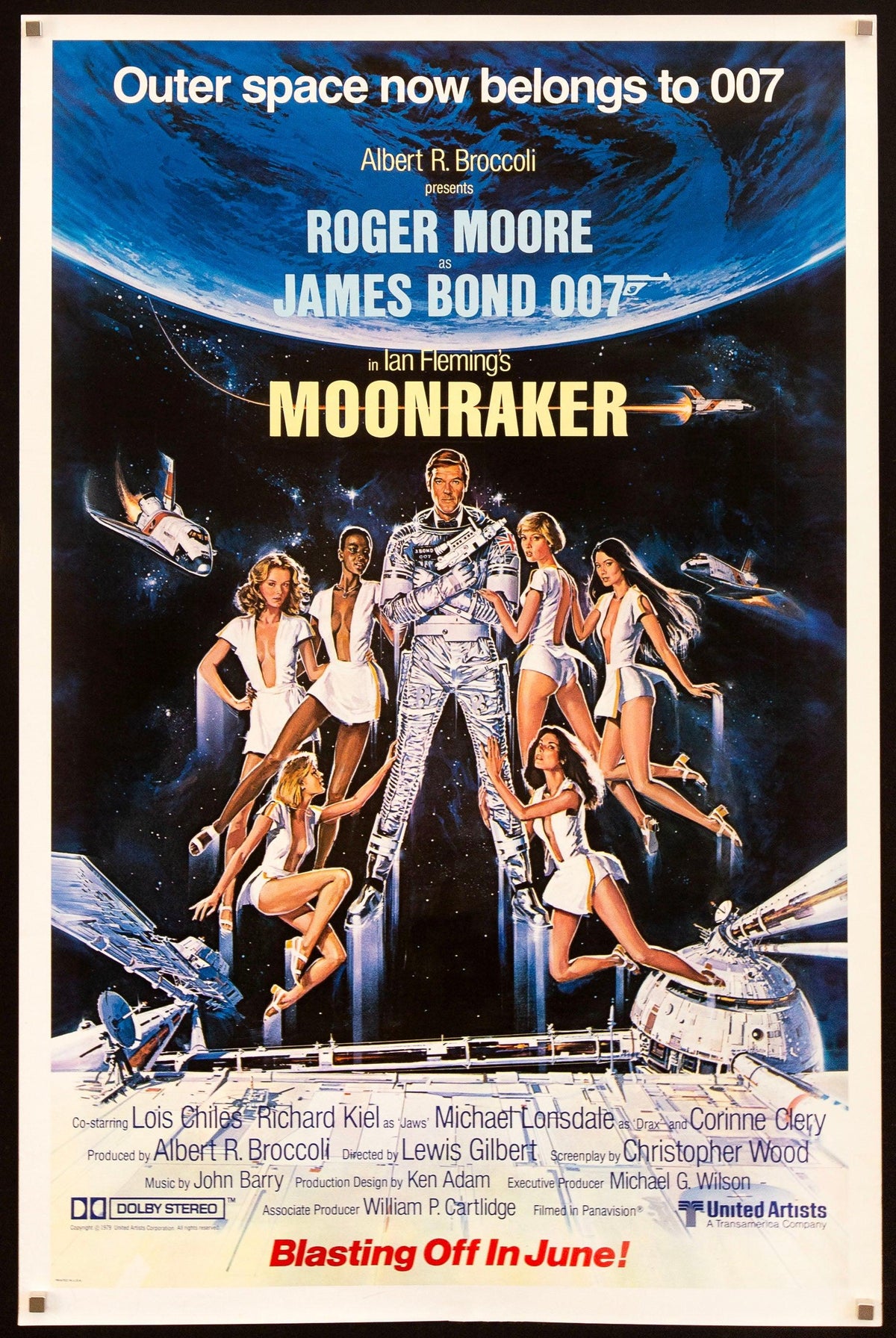 Moonraker Original Vintage Movie Poster