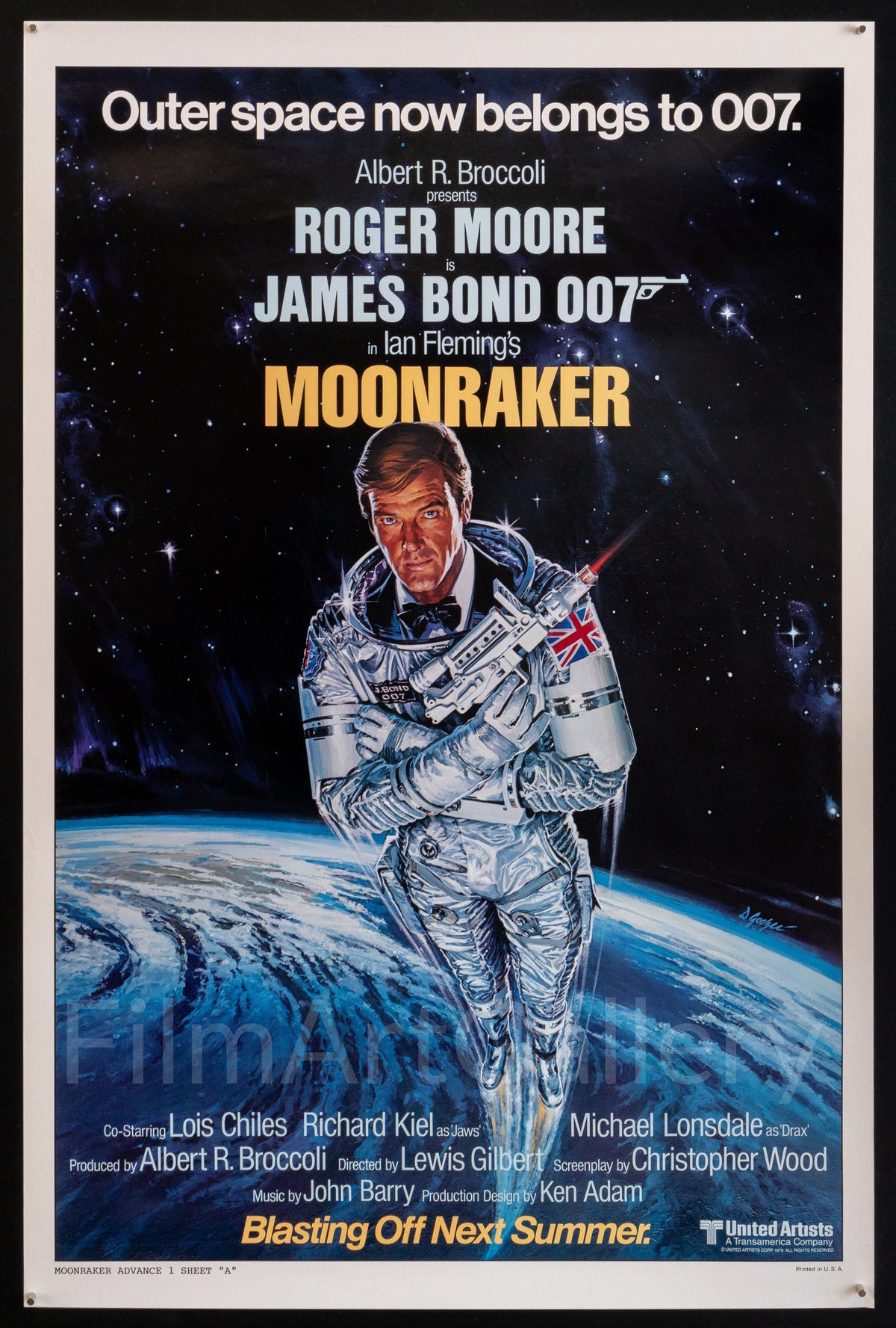 Moonraker Original Vintage Movie Poster
