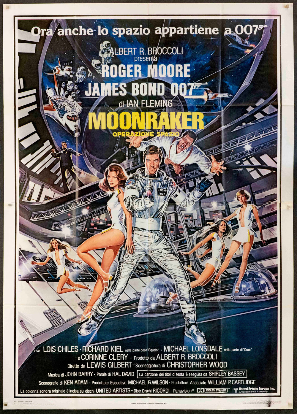 Moonraker Original Vintage Movie Poster