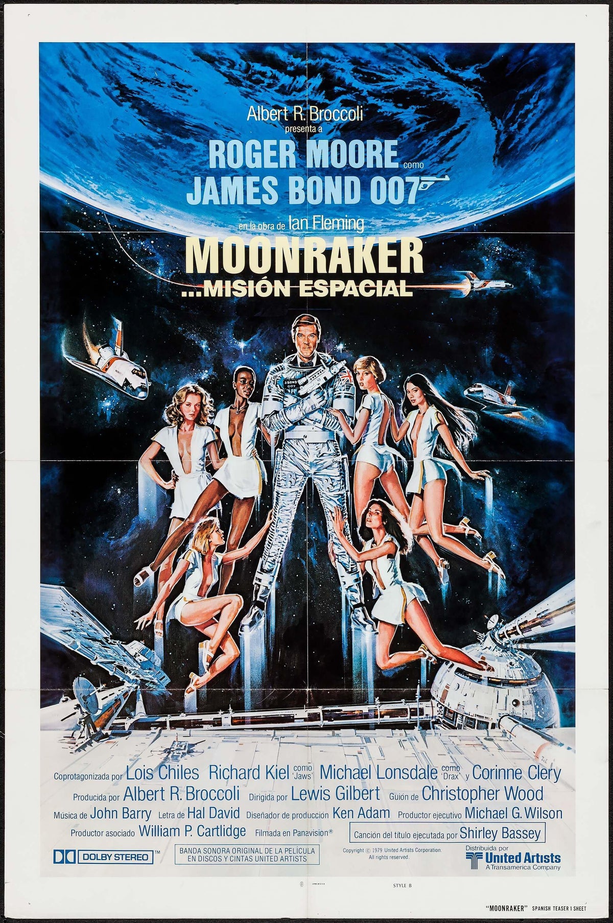 Moonraker Original Vintage Movie Poster