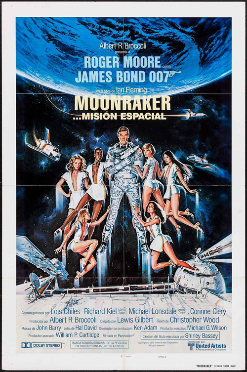 Moonraker Original Vintage Movie Poster