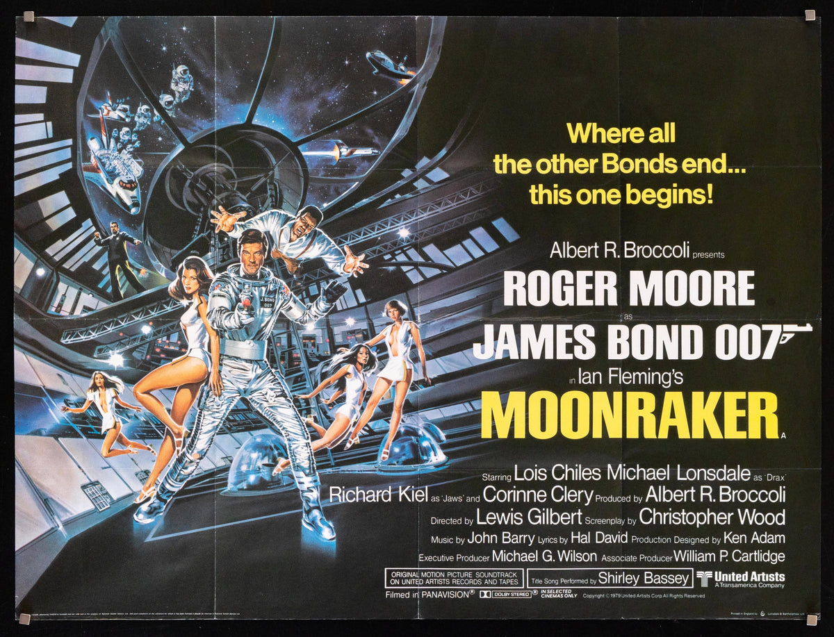 Moonraker Original Vintage Movie Poster