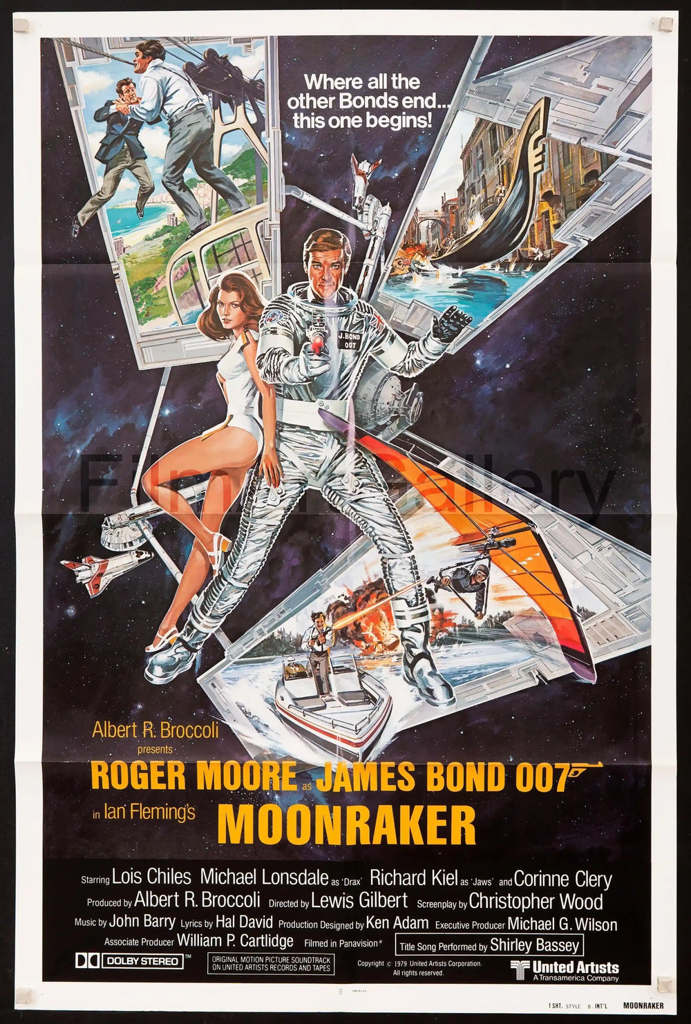 Moonraker Original Vintage Movie Poster