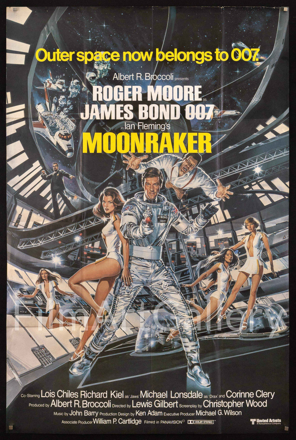Moonraker Original Vintage Movie Poster
