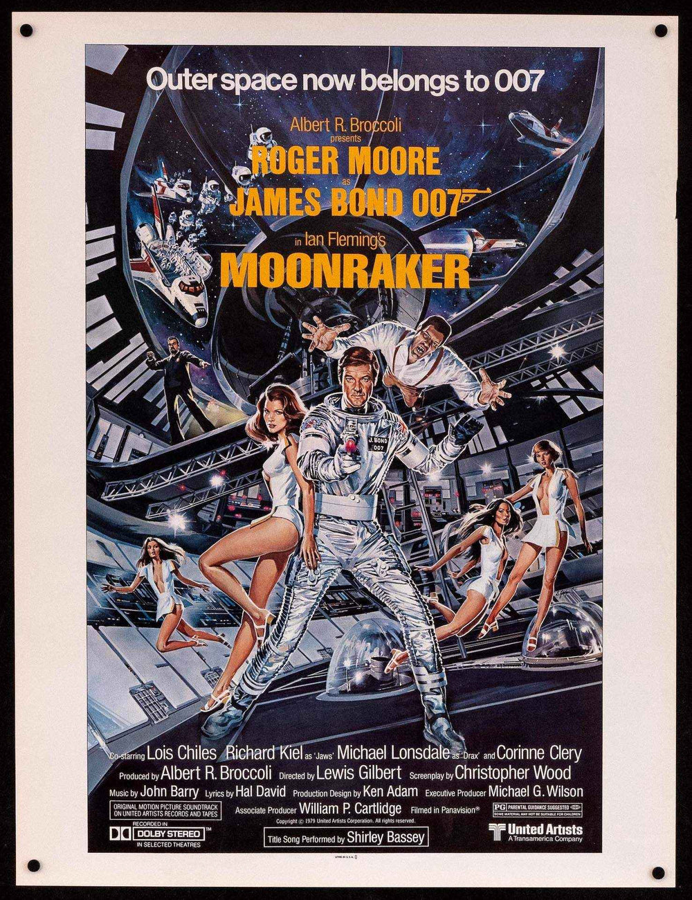Moonraker Original Vintage Movie Poster