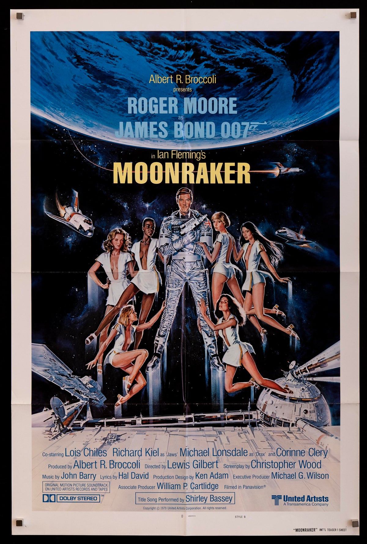Moonraker Original Vintage Movie Poster