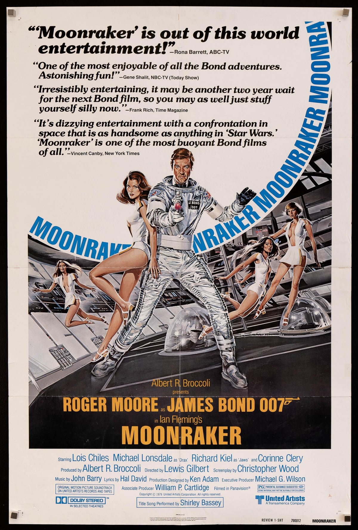 Moonraker Original Vintage Movie Poster