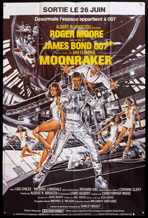 Moonraker Original Vintage Movie Poster