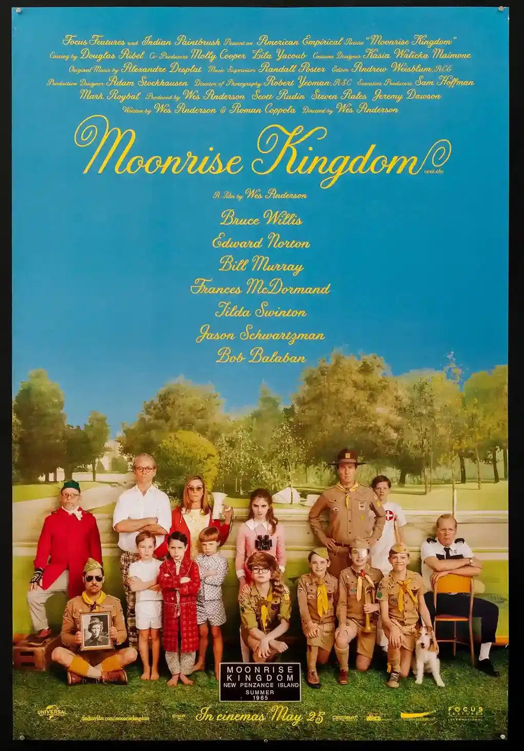 Moonrise Kingdom 1 Sheet (27x41) Original Vintage Movie Poster