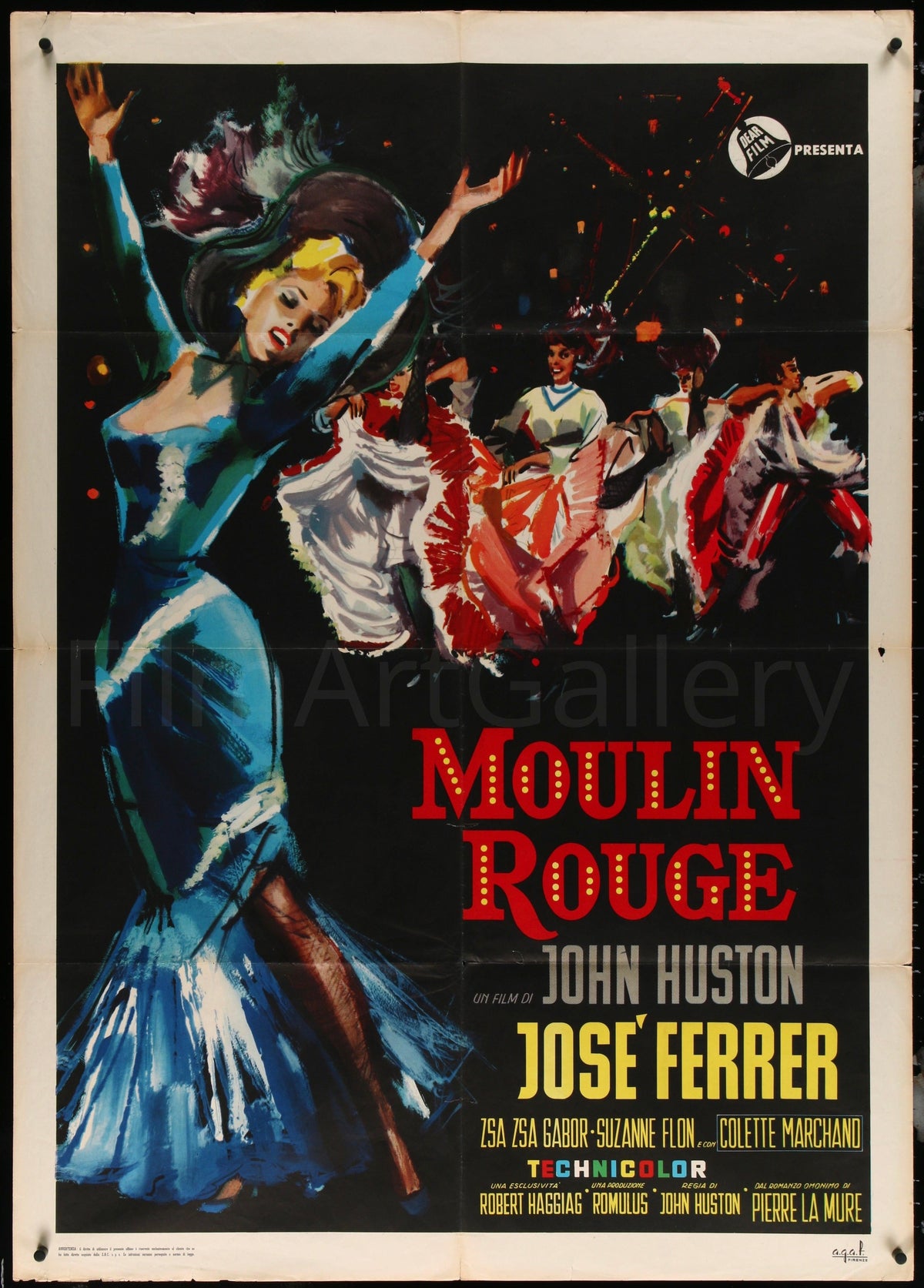 Moulin Rouge Italian 2 Foglio (39x55) Original Vintage Movie Poster