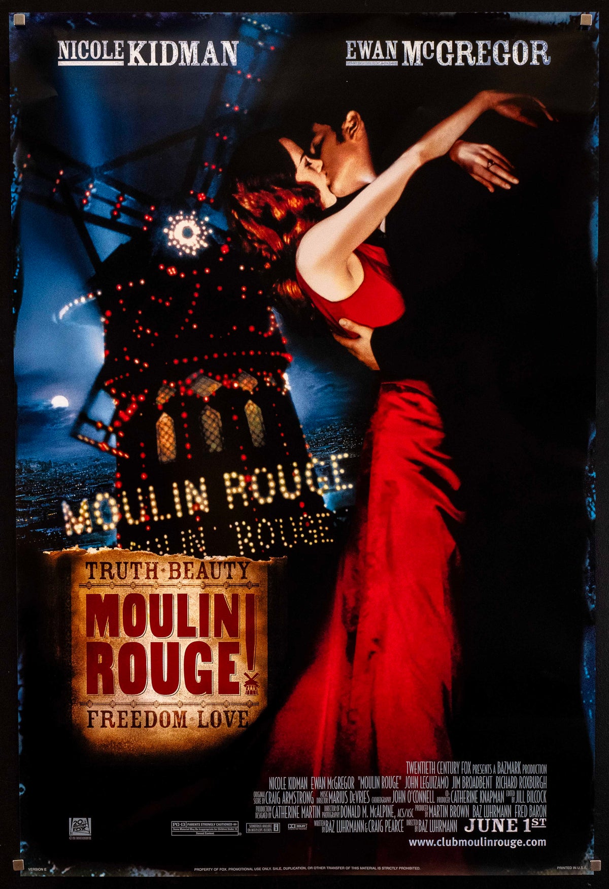 Moulin Rouge Original Vintage Movie Poster