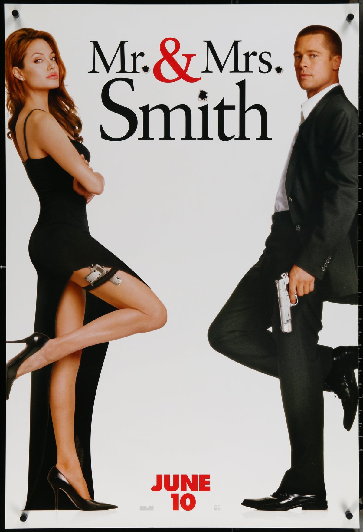 Mr. and Mrs. Smith 1 Sheet (27x41) Original Vintage Movie Poster