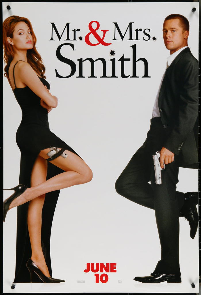 Mr. and Mrs. Smith Original Vintage Movie Poster