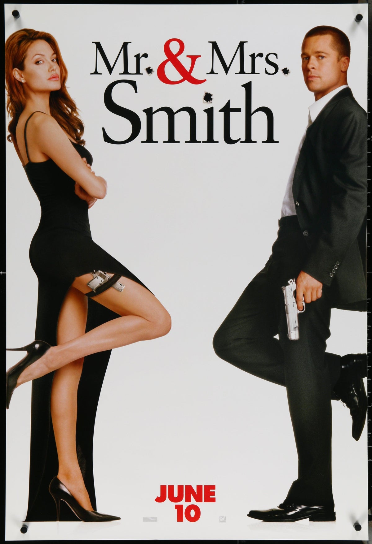 Mr. and Mrs. Smith Original Vintage Movie Poster