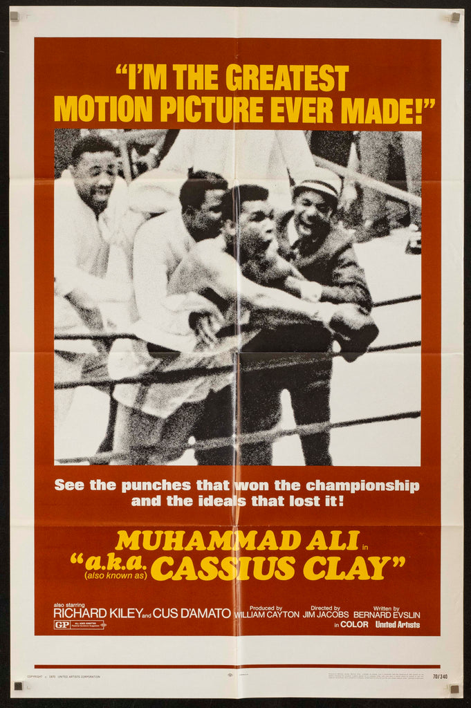 Muhammad Ali aka Cassius Clay Original Vintage Movie Poster