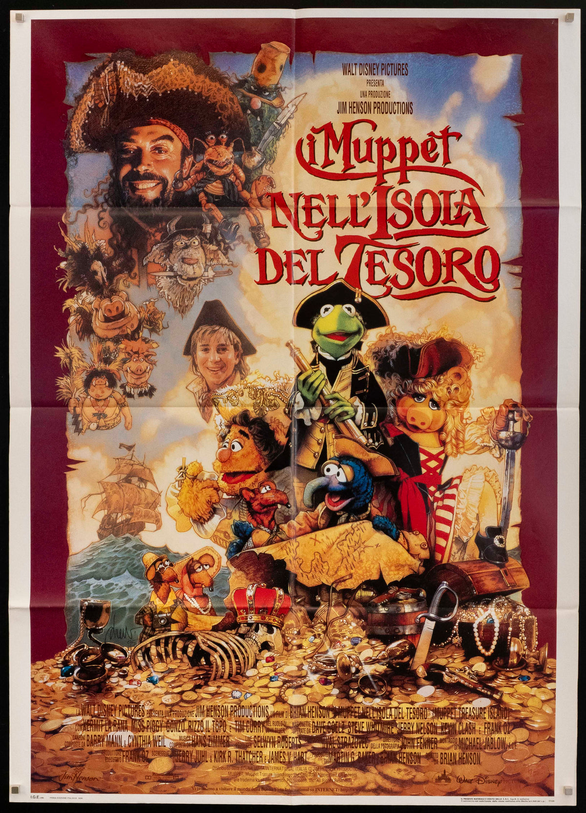 Muppet Treasure Island Original Vintage Movie Poster