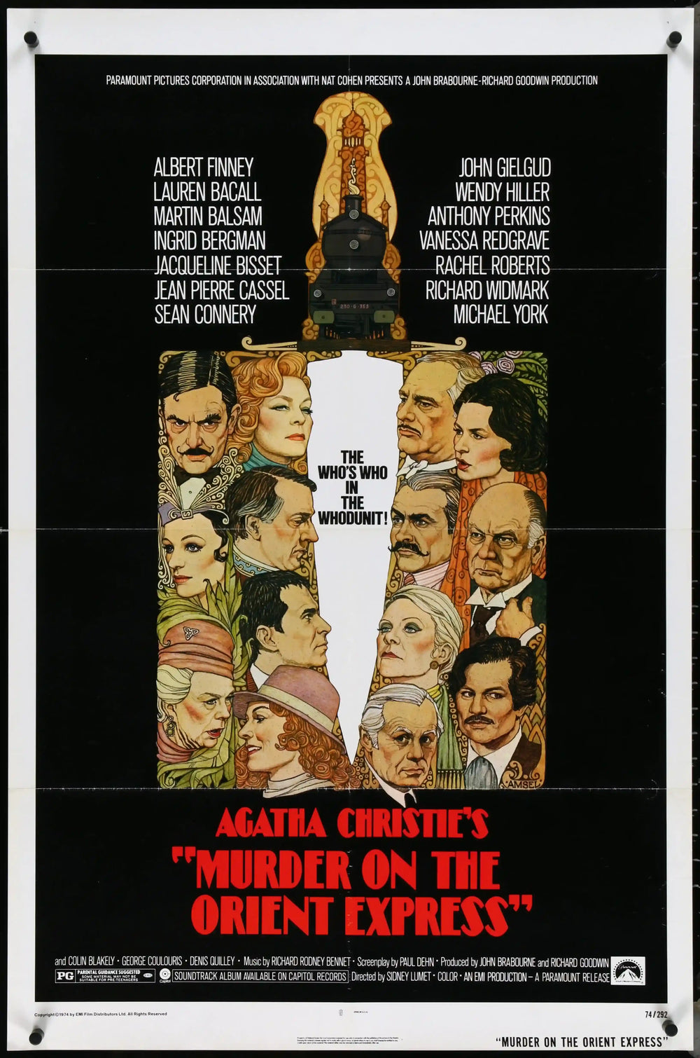 Murder on the Orient Express Original Vintage Movie Poster