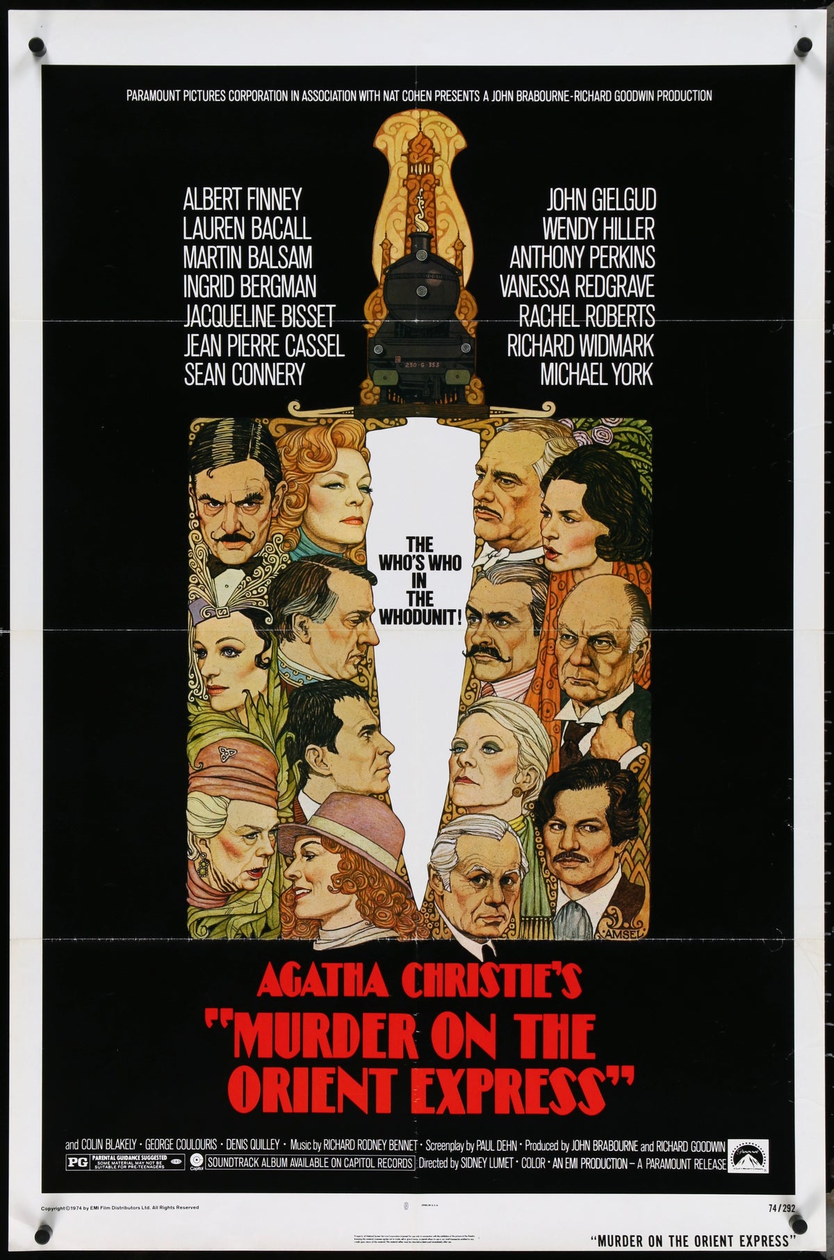 Murder on the Orient Express Original Vintage Movie Poster