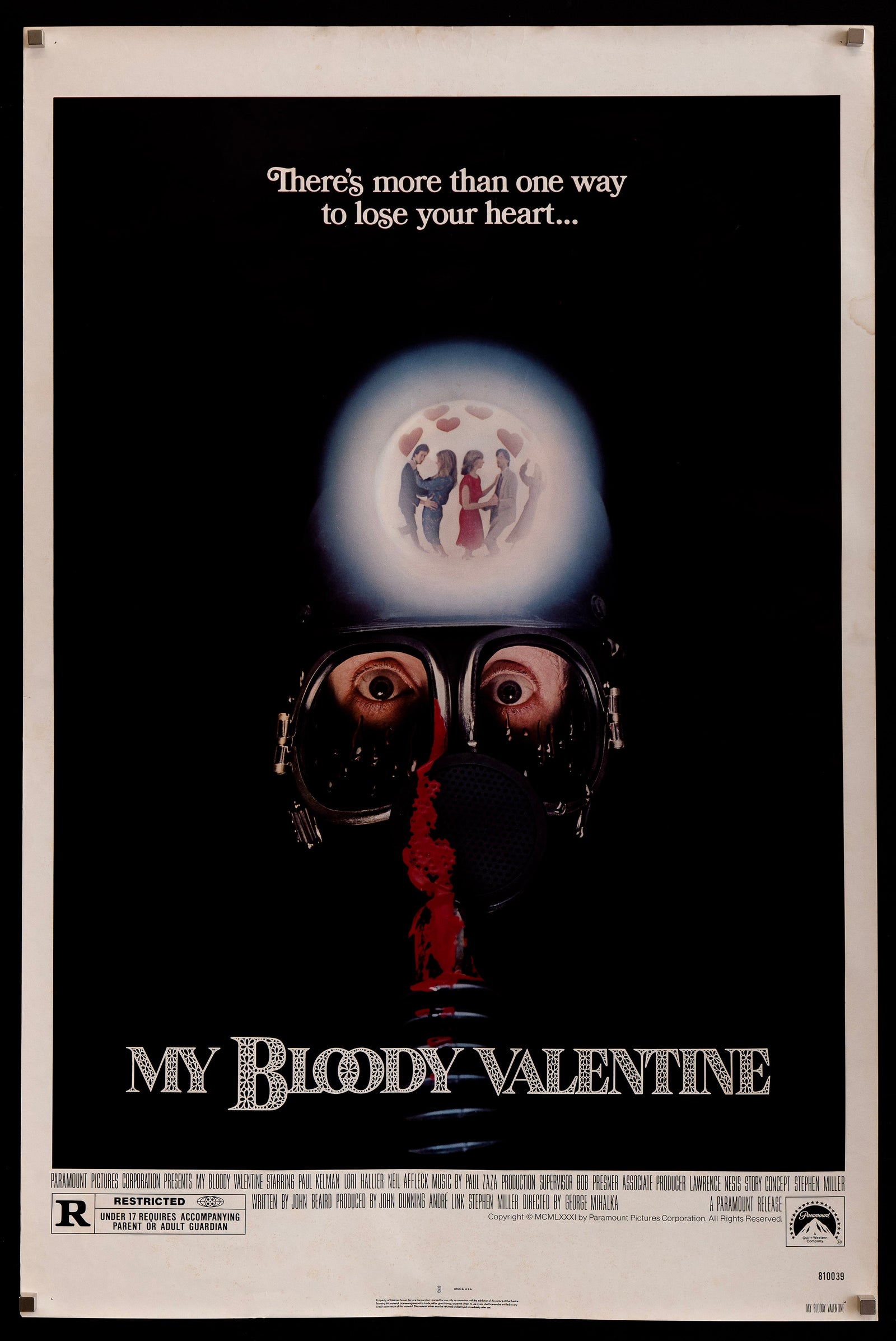 My Bloody Valentine Movie Poster 1981 1 Sheet (27x41)