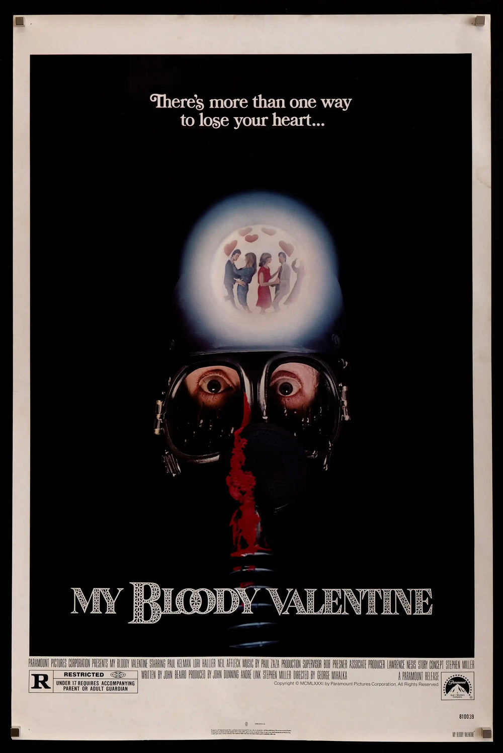 My Bloody Valentine Original Vintage Movie Poster