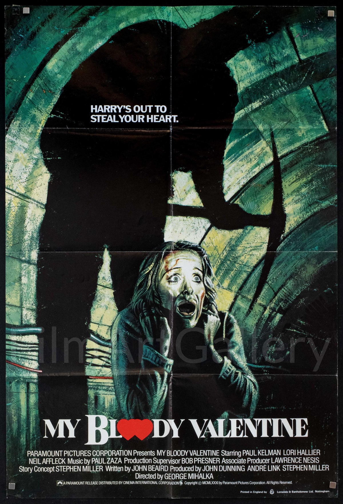 My Bloody Valentine Original Vintage Movie Poster