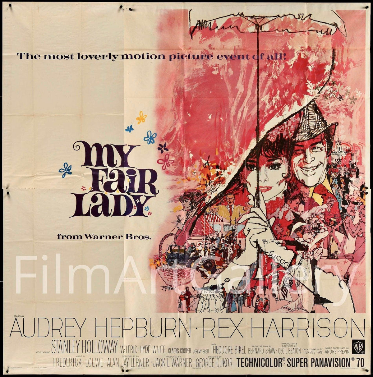 My Fair Lady 6 Sheet (81x81) Original Vintage Movie Poster