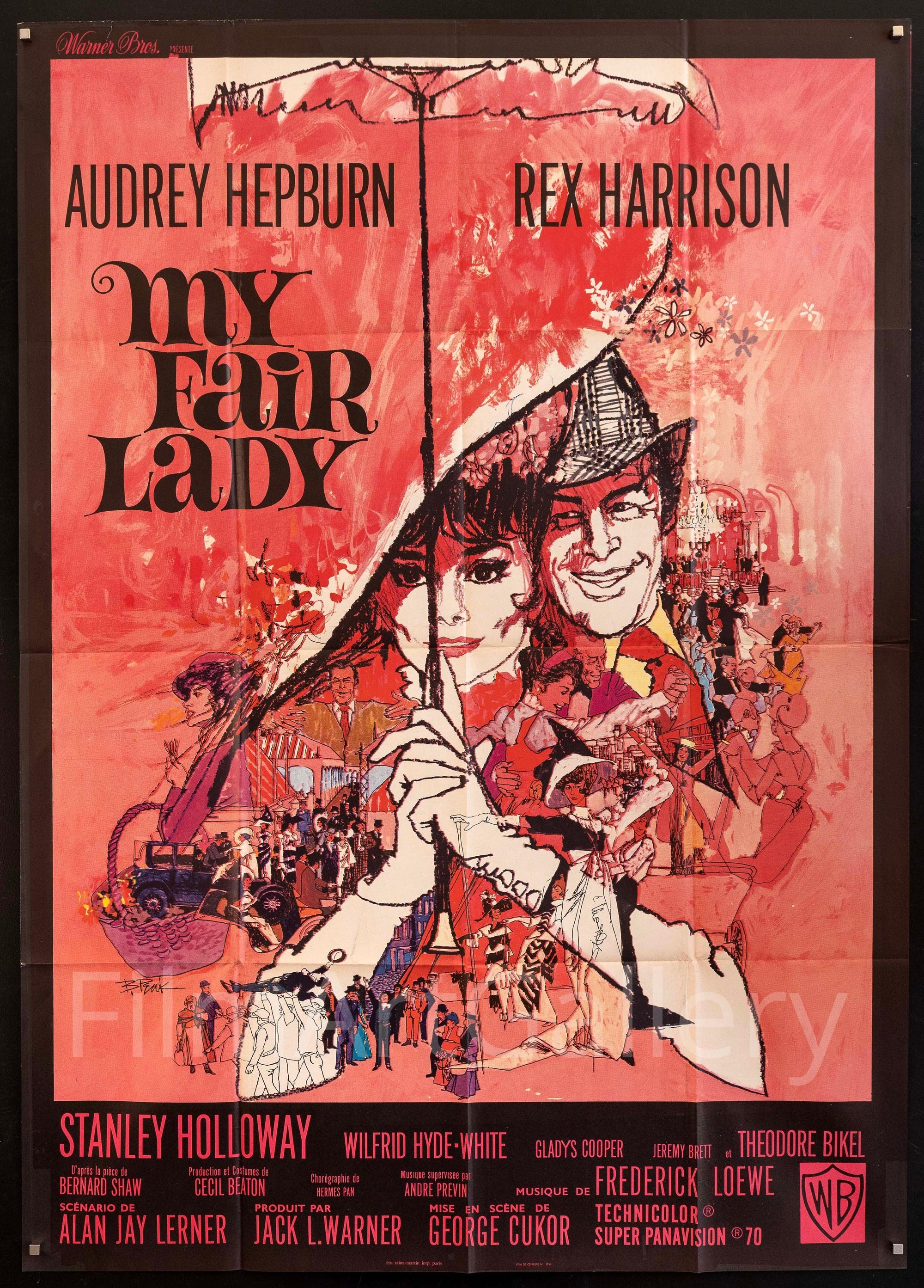 My Fair Lady Movie Poster 1964 French 1 Panel (47x63)